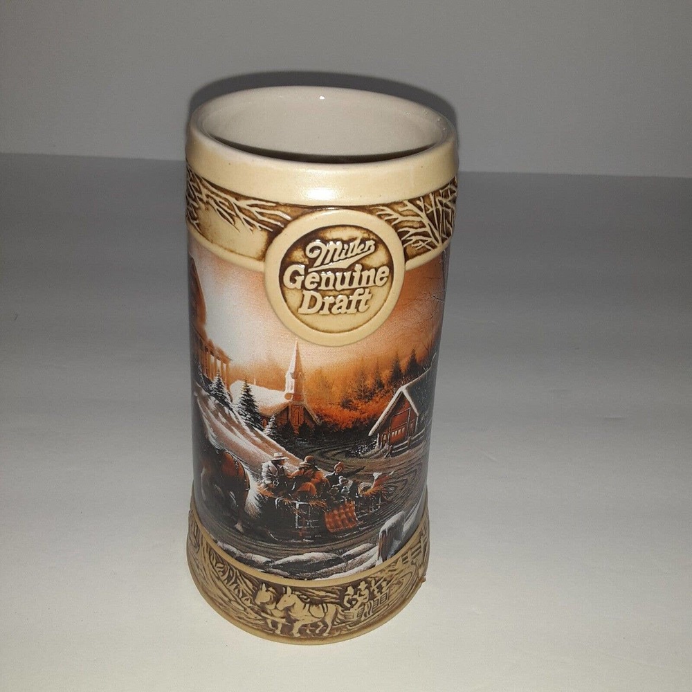 Miller Genuine Draft Stein The Pleasures of Winter #95087